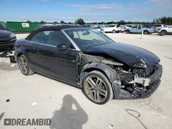 ✅ 2017 Audi A3 Cabriolet Premium • VIN: WAU6ULFF0H1072203 • Lot: 89890285. Listed on Copart with 69,394 mi. Free auction sales archive from the USA and detailed vehicle history report at DreamBid. Image 4.
