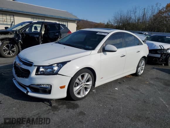 ✅ 2015 Chevrolet Cruze LTZ • VIN: 1G1PG5SB1F7183116 • Lot: 90862755. Listed on Copart with 120,550 mi. Free auction sales archive from the USA and detailed vehicle history report at DreamBid. Image 1.