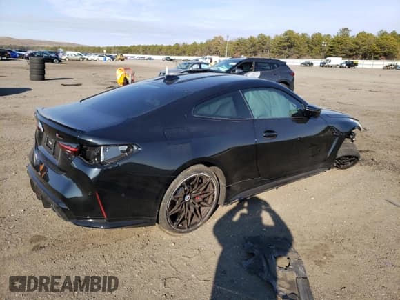 ✅ 2023 BMW M4 Competition xDrive • VIN: WBS43AZ0XPCL29159 • Lot: 38598783. Listed on Copart with 4,862 mi. Free auction sales archive from the USA and detailed vehicle history report at DreamBid. Image 3.