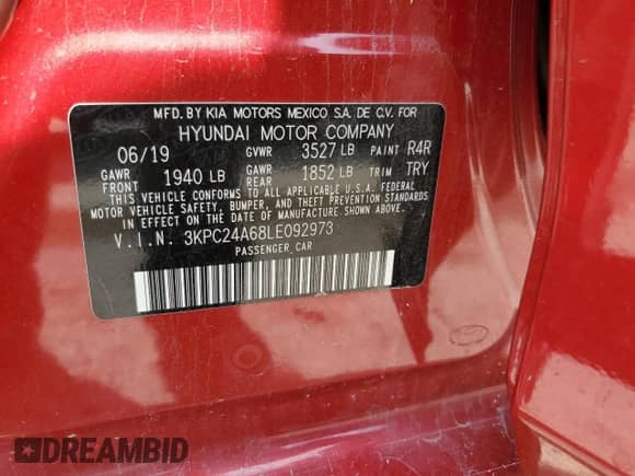 2020 Hyundai Accent SE z VIN 3KPC24A68LE092973, wystawiony jako Copart lot #65529744 z przebiegiem 13 072 mil mil oraz Szkoda całkowita • Salvage title. Historia ofert i sprzedaży dostępna na DreamBid. Obrazek 13.