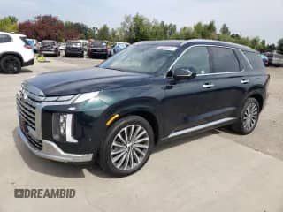 2024 Hyundai Palisade Calligraphy с VIN KM8R7DGE2RU744213, выставлен на аукционе Copart как лот 66895475 с пробегом 6 992 миль миль и Списание • Salvage title. История ставок и продаж доступна на DreamBid. Изображение 1.