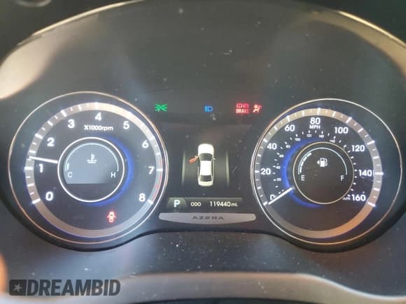 ✅ 2014 Hyundai Azera Limited • VIN: KMHFH4JG4EA399661 • Lot: 91308415. Listed on Copart with 119,440 mi. Free auction sales archive from the USA and detailed vehicle history report at DreamBid. Image 9.