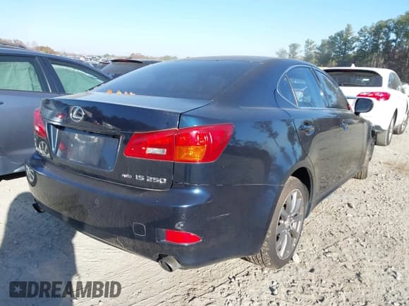 ✅ 2006 Lexus IS 250 • VIN: JTHCK262165002216 • Lot: 43670867. Listed on IAAI with 237,376 mi. Free auction sales archive from the USA and detailed vehicle history report at DreamBid. Image 4.