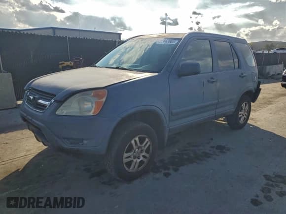✅ 2003 Honda CR-V EX • VIN: JHLRD788X3C042308 • Lot: 93863985. Listed on Copart with 257,495 mi. Free auction sales archive from the USA and detailed vehicle history report at DreamBid. Image 1.
