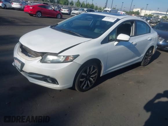 ✅ 2014 Honda Civic EX-L • VIN: 19XFB2F93EE276130 • Lot: 42907280. Listed on IAAI with 130,164 mi. Free auction sales archive from the USA and detailed vehicle history report at DreamBid. Image 2.