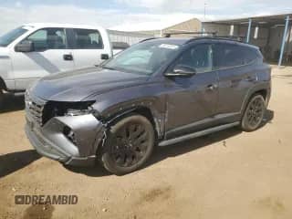 2024 Hyundai Tucson XRT z VIN KM8JFCDE2RU268933, wystawiony jako Copart lot #64074655 z przebiegiem 22 590 mil mil oraz Szkoda całkowita • Salvage title. Historia ofert i sprzedaży dostępna na DreamBid. Obrazek 1.