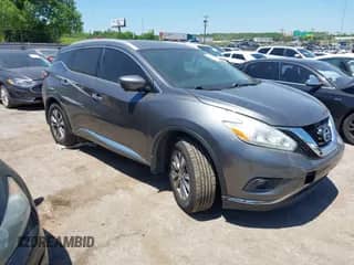 2017 Nissan Murano S with VIN 5N1AZ2MHXHN122655, listed as a IAAI auction lot 42219697 with 93,101 mi miles and . Bid and sale history available at DreamBid. Image 1.
