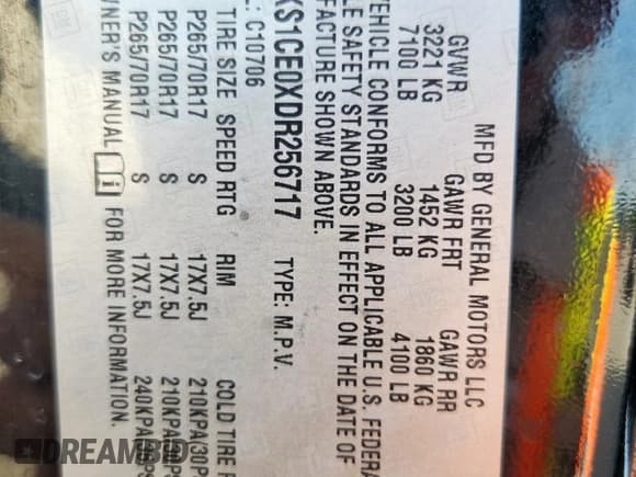 ✅ 2013 GMC Yukon SLT • VIN: 1GKS1CE0XDR256717 • Lot: 84441185. Wystawiony na Copart z przebiegiem 230 892 mil. Bezpłatny archiwum sprzedaży aukcyjnych z USA i szczegółowy raport historii pojazdu na DreamBid. Zdjęcie 13.