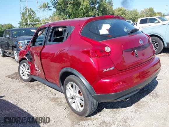 ✅ 2013 Nissan Juke S • VIN: JN8AF5MV7DT227877 • Lot: 43180183. Listed on IAAI with 113,719 mi. Free auction sales archive from the USA and detailed vehicle history report at DreamBid. Image 3.
