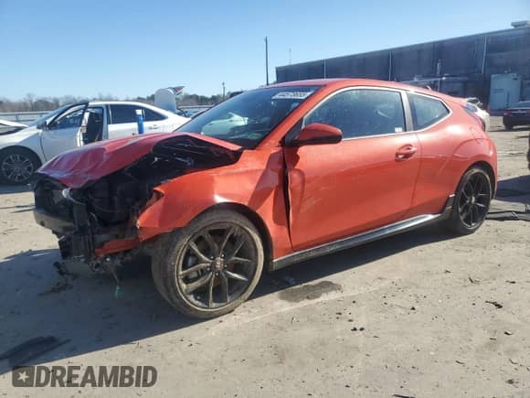 2019 Hyundai Veloster Turbo R-Spec z VIN KMHTH6AB9KU015340, wystawiony jako Copart lot #44573655 z przebiegiem 73 076 mil mil oraz Szkoda całkowita • Salvage title. Historia ofert i sprzedaży dostępna na DreamBid. Obrazek 1.