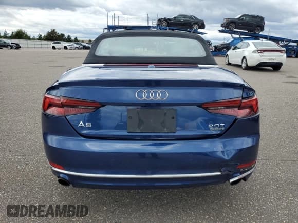 ✅ 2018 Audi A5 Cabriolet Premium Plus • VIN: WAUYNGF5XJN004283 • Lot: 70589625. Listed on Copart with 45,062 mi. Free auction sales archive from the USA and detailed vehicle history report at DreamBid. Image 6.