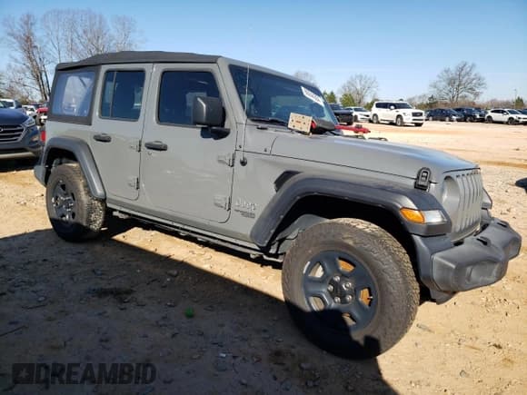 ✅ 2020 Jeep Wrangler Unlimited Sport • VIN: 1C4HJXDN2LW154113 • Lot: 86244304. Listed on Copart with 47,442 mi. Free auction sales archive from the USA and detailed vehicle history report at DreamBid. Image 4.