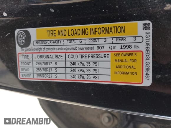 ✅ 2020 GMC Sierra 1500 SLE • VIN: 3GTU9BED3LG285467 • Лот: 42977786. Опубликован ранее на IAAI с пробегом 85 588 миль. Бесплатный доступ к архиву аукционных продаж из США и подробный отчёт об истории автомобиля на DreamBid. Изображение 9.