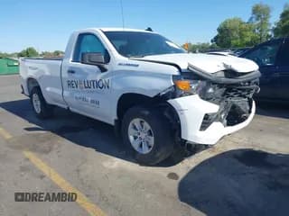 ✅ 2024 Chevrolet Silverado 1500 Work Truck • VIN: 3GCNDAEK5RG319591 • Лот: 42520066. Опубликован ранее на IAAI с пробегом 25 860 миль. Бесплатный доступ к архиву аукционных продаж из США и подробный отчёт об истории автомобиля на DreamBid. Изображение 1.