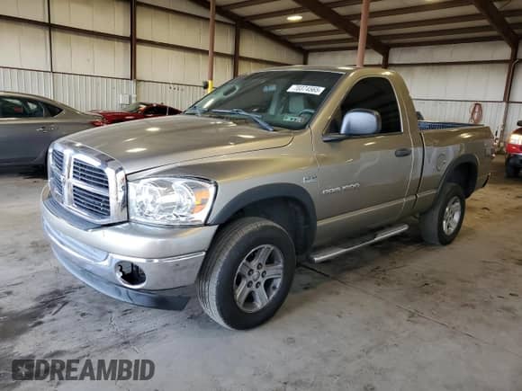 2007 Dodge 1500 SLT with VIN 1D7HU16287J538350, listed as a Copart auction lot 70374565 with 176,813 mi miles and Salvage title. Bid and sale history available at DreamBid. Image 1.