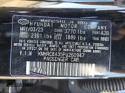 ✅ 2023 Hyundai Venue SEL • VIN: KMHRC8A35PU260947 • Lot: 43226035. Listed on Copart with 29,873 mi. Free auction sales archive from the USA and detailed vehicle history report at DreamBid. Image 15.