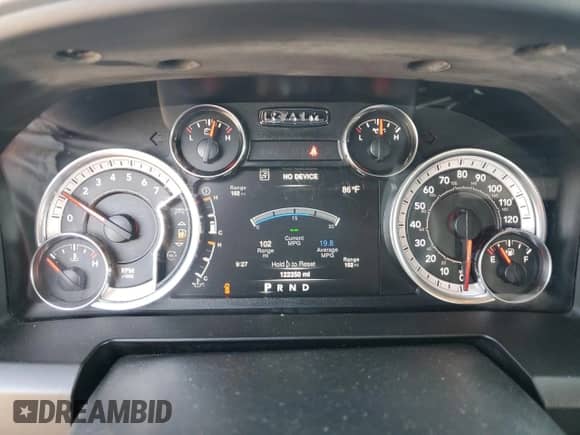 2019 Ram 1500 Warlock z VIN 1C6RR7GT9KS725648, wystawiony jako Copart lot #65887265 z przebiegiem 122 350 mil mil oraz Szkoda całkowita • Salvage title. Historia ofert i sprzedaży dostępna na DreamBid. Obrazek 9.