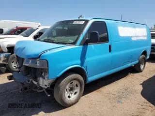 ✅ 2021 Chevrolet Express Cargo • VIN: 1GCWGBFPXM1187527 • Lot: 53276015. Listed on Copart with 81,429 mi. Free auction sales archive from the USA and detailed vehicle history report at DreamBid. Image 1.