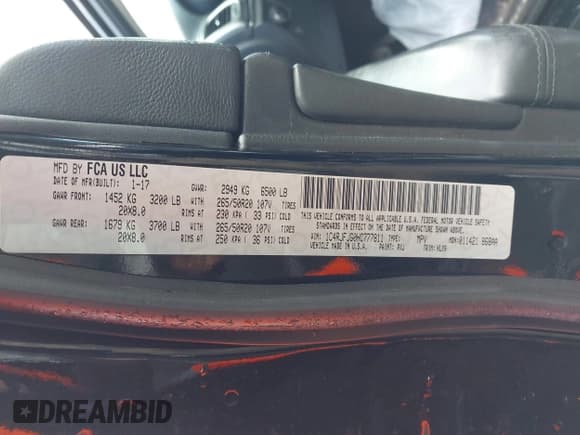 ✅ 2017 Jeep Grand Cherokee Summit • VIN: 1C4RJFJG0HC777811 • Lot: 43359968. Listed on IAAI with 164,639 mi. Free auction sales archive from the USA and detailed vehicle history report at DreamBid. Image 9.