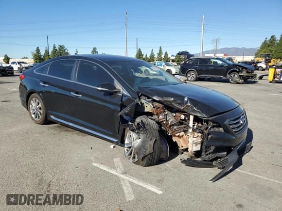 ✅ 2016 Hyundai Sonata Sport • VIN: 5NPE34AF9GH421378 • Лот: 86684505. Опубликован ранее на Copart с пробегом 99 095 миль. Бесплатный доступ к архиву аукционных продаж из США и подробный отчёт об истории автомобиля на DreamBid. Изображение 4.