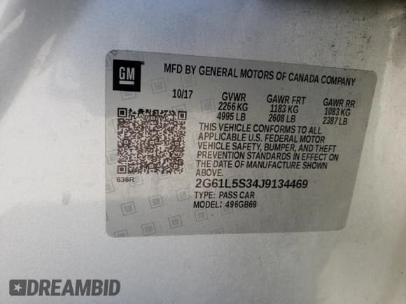 ✅ 2018 Cadillac XTS • VIN: 2G61L5S34J9134469 • Лот: 46660945. Опубликован ранее на Copart с пробегом 122 011 миль. Бесплатный доступ к архиву аукционных продаж из США и подробный отчёт об истории автомобиля на DreamBid. Изображение 14.