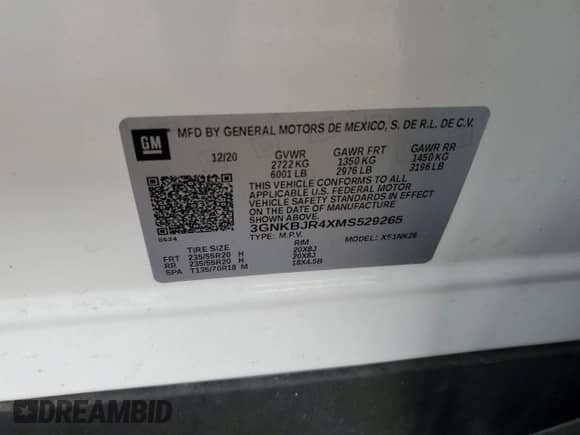 2021 Chevrolet Blazer LT z VIN 3GNKBJR4XMS529265, wystawiony jako Copart lot #63696144 z przebiegiem 76 123 mil mil oraz Szkoda całkowita • Salvage title. Historia ofert i sprzedaży dostępna na DreamBid. Obrazek 13.