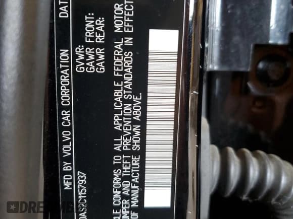 ✅ 2012 Volvo S80 3.2L • VIN: YV1940AS2C1157937 • Lot: 61940765. Listed on Copart with 156,858 mi. Free auction sales archive from the USA and detailed vehicle history report at DreamBid. Image 13.