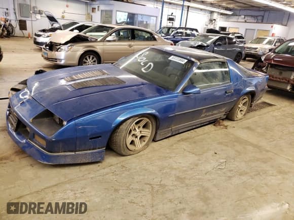 ✅ 1989 Chevrolet Camaro • VIN: 1G1FP2185KL103060 • Lot: 53731844. Wystawiony na Copart z przebiegiem 78 009 mil. Bezpłatny archiwum sprzedaży aukcyjnych z USA i szczegółowy raport historii pojazdu na DreamBid. Zdjęcie 1.