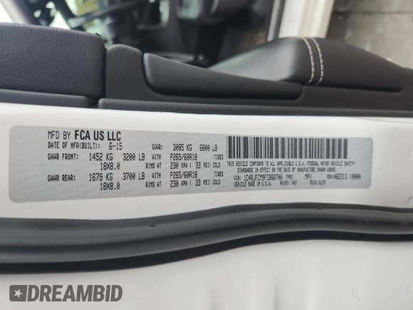 ✅ 2015 Jeep Grand Cherokee Overland • VIN: 1C4RJFCM9FC866700 • Lot: 86303435. Listed on Copart with 86,831 mi. Free auction sales archive from the USA and detailed vehicle history report at DreamBid. Image 13.