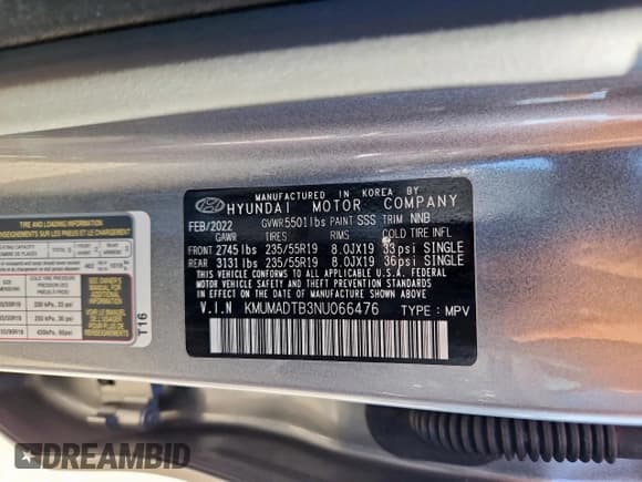 ✅ 2022 Genesis GV70 2.5T • VIN: KMUMADTB3NU066476 • Лот: 85506465. Опубликован ранее на Copart с пробегом 36 168 миль. Бесплатный доступ к архиву аукционных продаж из США и подробный отчёт об истории автомобиля на DreamBid. Изображение 14.