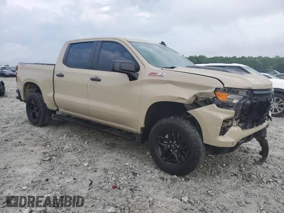 2022 Chevrolet Silverado 1500 Custom Trail Boss with VIN 3GCPDCED6NG594614, listed as a Copart auction lot 54224115 with 63,411 mi miles and Salvage title. Bid and sale history available at DreamBid. Image 4.