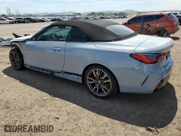 ✅ 2023 BMW 4 Series M440i • VIN: WBA53AT01PCL91616 • Lot: 47606453. Listed on Copart with 1,143 mi. Free auction sales archive from the USA and detailed vehicle history report at DreamBid. Image 2.