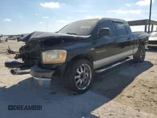 2006 Dodge 1500 SLT z VIN 3D7KR19D06G153823, wystawiony jako Copart lot #87591095 z przebiegiem 317 861 mil mil oraz Szkoda całkowita • Salvage title. Historia ofert i sprzedaży dostępna na DreamBid. Obrazek 1.