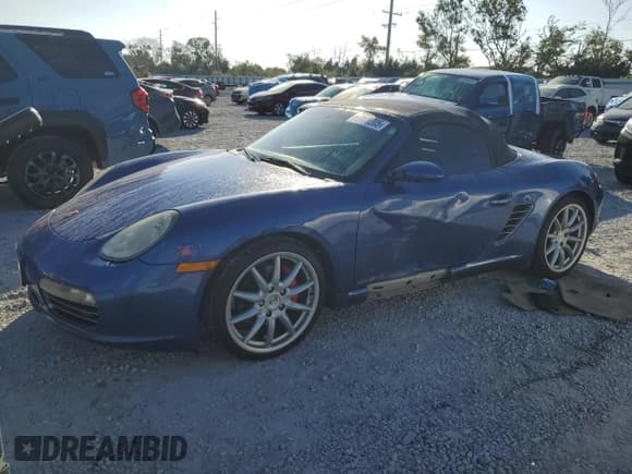 ✅ 2006 Porsche Boxster S • VIN: WP0CB29816U731792 • Лот: 87411205. Опубликован ранее на Copart с пробегом 112 051 миль. Бесплатный доступ к архиву аукционных продаж из США и подробный отчёт об истории автомобиля на DreamBid. Изображение 1.