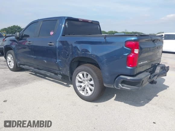 ✅ 2021 Chevrolet Silverado 1500 Custom • VIN: 3GCPWBEK5MG214731 • Lot: 43665881. Listed on IAAI with 80,954 mi. Free auction sales archive from the USA and detailed vehicle history report at DreamBid. Image 3.