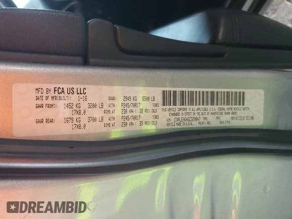 ✅ 2016 Jeep Grand Cherokee 75th Anniversary • VIN: 1C4RJEAG4GC320847 • Lot: 84811485. Wystawiony na Copart z przebiegiem 184 017 mil. Bezpłatny archiwum sprzedaży aukcyjnych z USA i szczegółowy raport historii pojazdu na DreamBid. Zdjęcie 14.