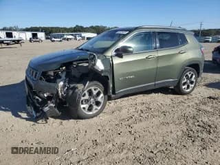 ✅ 2020 Jeep Compass Limited • VIN: 3C4NJDCB7LT119002 • Lot: 89724025. Listed on Copart with 121,920 mi. Free auction sales archive from the USA and detailed vehicle history report at DreamBid. Image 1.