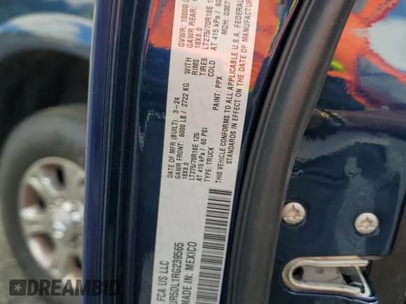 ✅ 2024 Ram 2500 Big Horn • VIN: 3C6UR5DL1RG239565 • Lot: 81070665. Listed on Copart with 10,157 mi. Free auction sales archive from the USA and detailed vehicle history report at DreamBid. Image 13.