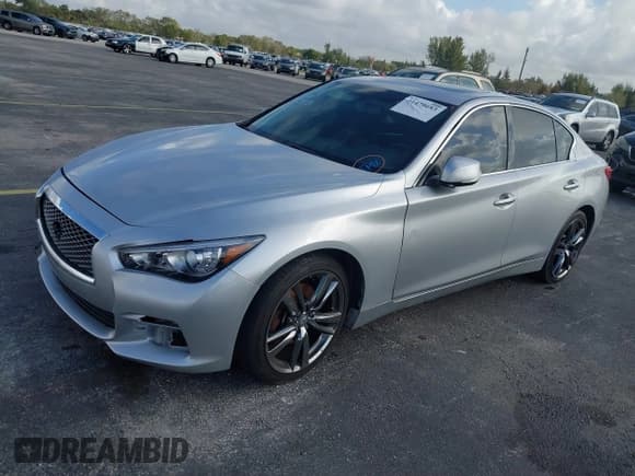 ✅ 2014 Infiniti Q50 Premium • VIN: JN1BV7AR9EM707505 • Лот: 41479683. Опубликован ранее на IAAI с пробегом 129 248 миль. Бесплатный доступ к архиву аукционных продаж из США и подробный отчёт об истории автомобиля на DreamBid. Изображение 2.