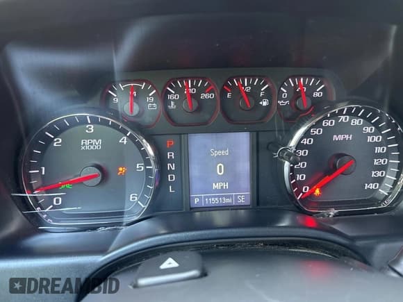 ✅ 2019 Chevrolet Silverado 1500 Custom • VIN: 2GCVKMEC4K1210280 • Lot: 66830995. Wystawiony na Copart z przebiegiem 115 513 mil. Bezpłatny archiwum sprzedaży aukcyjnych z USA i szczegółowy raport historii pojazdu na DreamBid. Zdjęcie 8.