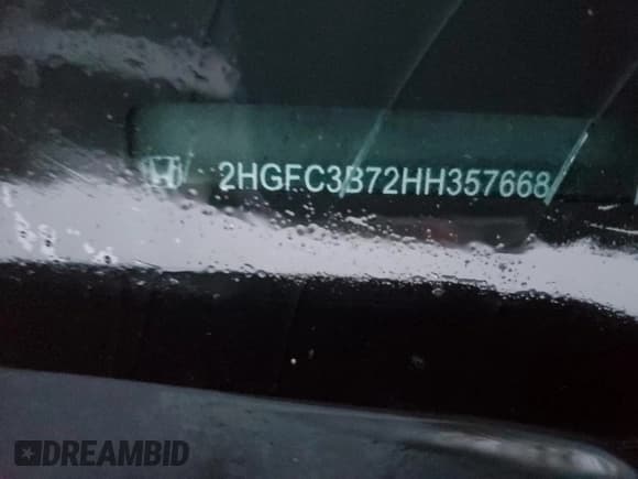 ✅ 2017 Honda Civic EX-L • VIN: 2HGFC3B72HH357668 • Lot: 91941045. Listed on Copart with 63,321 mi. Free auction sales archive from the USA and detailed vehicle history report at DreamBid. Image 12.