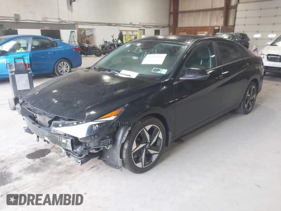 ✅ 2023 Hyundai Elantra Limited • VIN: KMHLN4AJ4PU046426 • Lot: 43323375. Listed on IAAI with 104,447 mi. Free auction sales archive from the USA and detailed vehicle history report at DreamBid. Image 2.