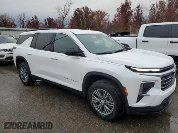 ✅ 2025 Chevrolet Traverse FWD LT • VIN: 1GNERGRS1SJ246441 • Lot: 91482925. Wystawiony na Copart z przebiegiem 6 094 mil. Bezpłatny archiwum sprzedaży aukcyjnych z USA i szczegółowy raport historii pojazdu na DreamBid. Zdjęcie 4.