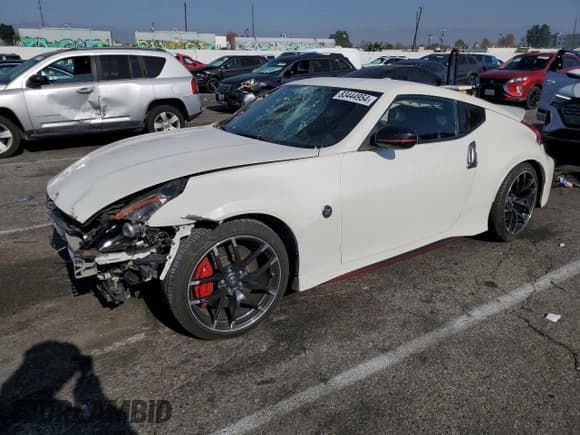 ✅ 2019 Nissan 370Z Nismo • VIN: JN1AZ4EH1KM421837 • Лот: 83444954. Опубликован ранее на Copart с пробегом 34 540 миль. Бесплатный доступ к архиву аукционных продаж из США и подробный отчёт об истории автомобиля на DreamBid. Изображение 1.