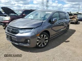 ✅ 2025 Honda Odyssey Elite • VIN: 5FNRL6H92SB000137 • Lot: 70357715. Listed on Copart with 17,012 mi. Free auction sales archive from the USA and detailed vehicle history report at DreamBid. Image 1.