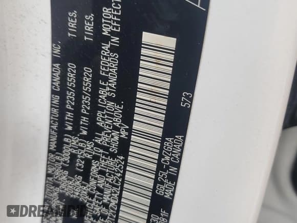 ✅ 2020 Lexus RX 350 F Sport Performance • VIN: 2T2YZMDA2LC242524 • Lot: 81950945. Listed on Copart with Not provided. Free auction sales archive from the USA and detailed vehicle history report at DreamBid. Image 13.