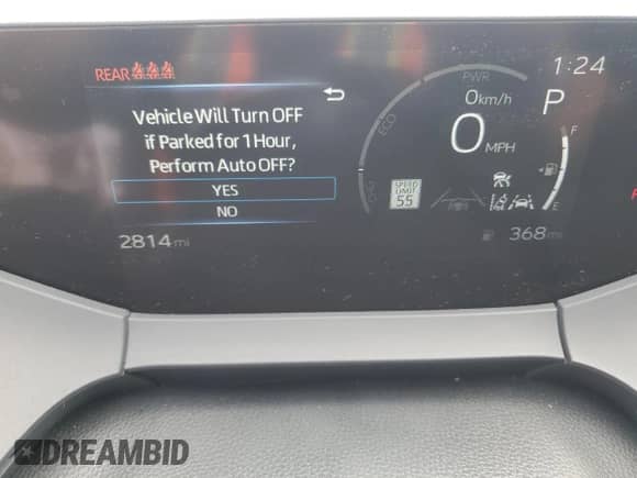 2025 Toyota Prius LE with VIN JTDADABU5S3026898, listed as a Copart auction lot 81225015 with 2,814 mi miles and Salvage title. Bid and sale history available at DreamBid. Image 9.