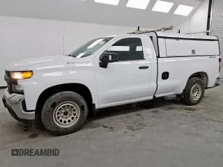 ✅ 2021 Chevrolet Silverado 1500 Work Truck • VIN: 3GCNYAEH6MG408149 • Lot: 62702865. Wystawiony na Copart z przebiegiem 124 336 mil. Bezpłatny archiwum sprzedaży aukcyjnych z USA i szczegółowy raport historii pojazdu na DreamBid. Zdjęcie 1.
