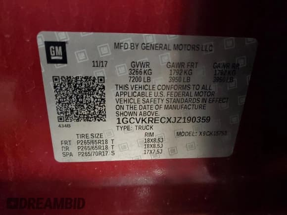 ✅ 2018 Chevrolet Silverado 1500 LT • VIN: 1GCVKRECXJZ190359 • Lot: 69979234. Wystawiony na Copart z przebiegiem 89 099 mil. Bezpłatny archiwum sprzedaży aukcyjnych z USA i szczegółowy raport historii pojazdu na DreamBid. Zdjęcie 14.