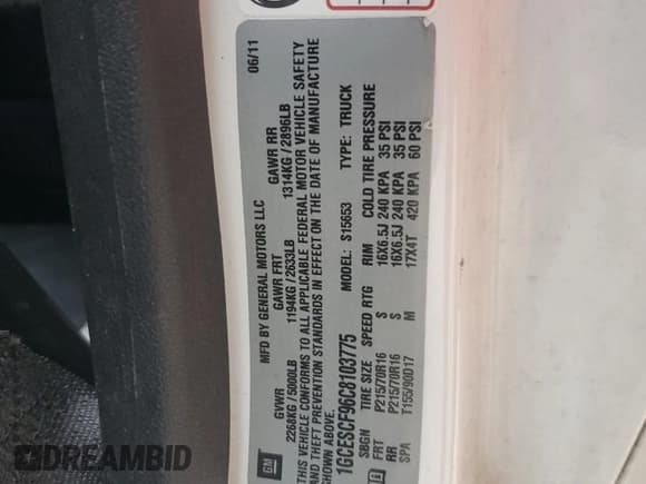 ✅ 2012 Chevrolet Colorado 1LT • VIN: 1GCESCF96C8103775 • Лот: 54015995. Опубликован ранее на Copart с пробегом Не указан. Бесплатный доступ к архиву аукционных продаж из США и подробный отчёт об истории автомобиля на DreamBid. Изображение 13.